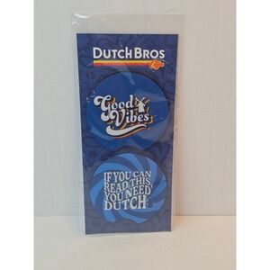 DUTCH BROS Sept 2025 Merch Drop Car Coasters National Coffee Day New Sealed